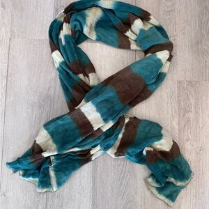 Remi & Reid Women's Scarf Wrap Shawl One Size  Green Brown And Cream NWT